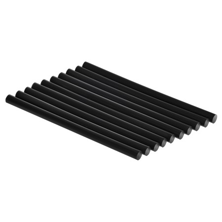 BLACK SILICONE GLUE STICKS 20cm. - 10pcs