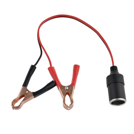 ALLIGATOR CLIP 12V PLUG SOCKET