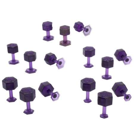 KECO DEAD CENTER DENT REAPER VARIETY PACK PURPLE HEX TABS (15 Pieces)